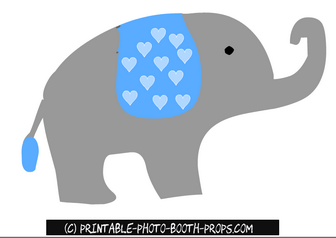 Free Printable Baby Elephant Prop